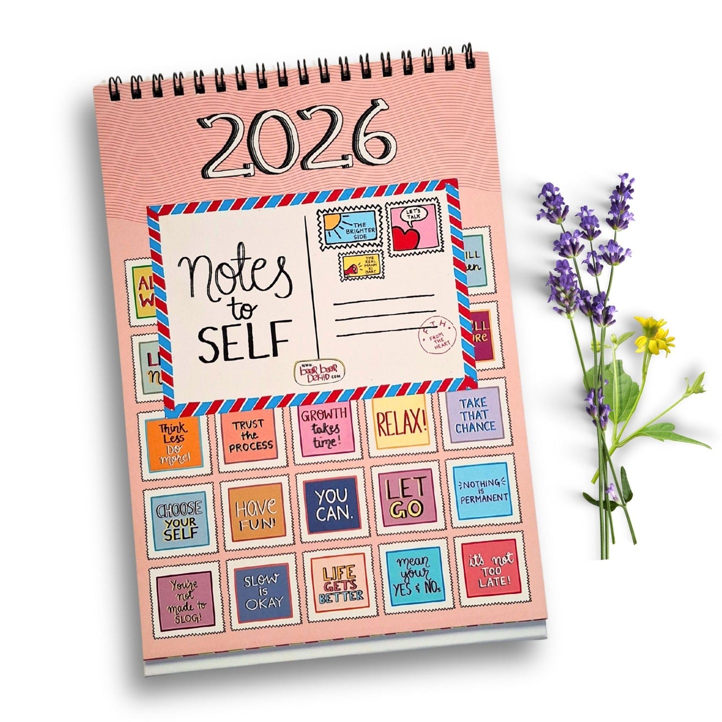 Notes to Self - 2026 Calendar with Launch Freebies Baar Baar Dekho