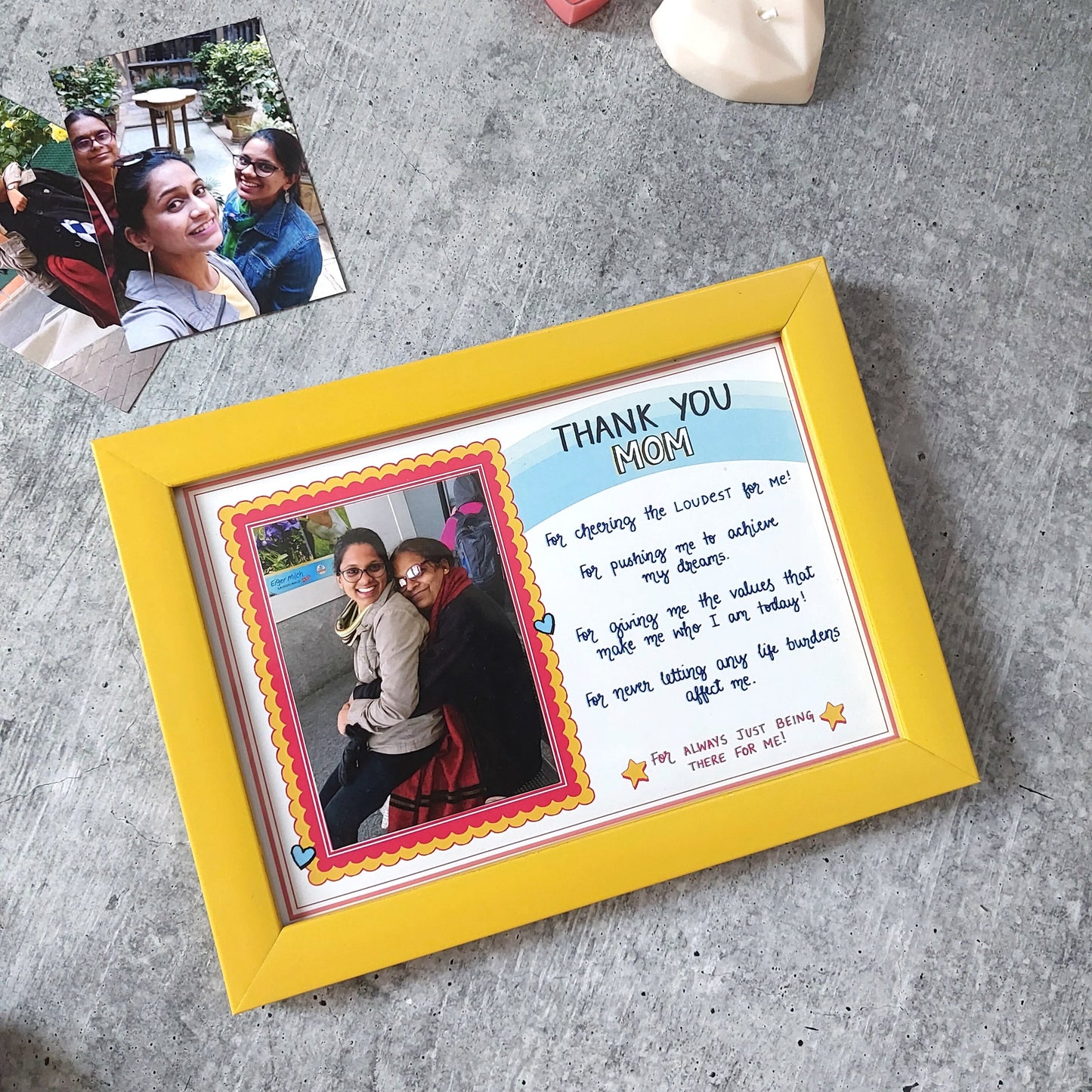 'Thank you, Mom' Personalised Frame - Gift for Mom