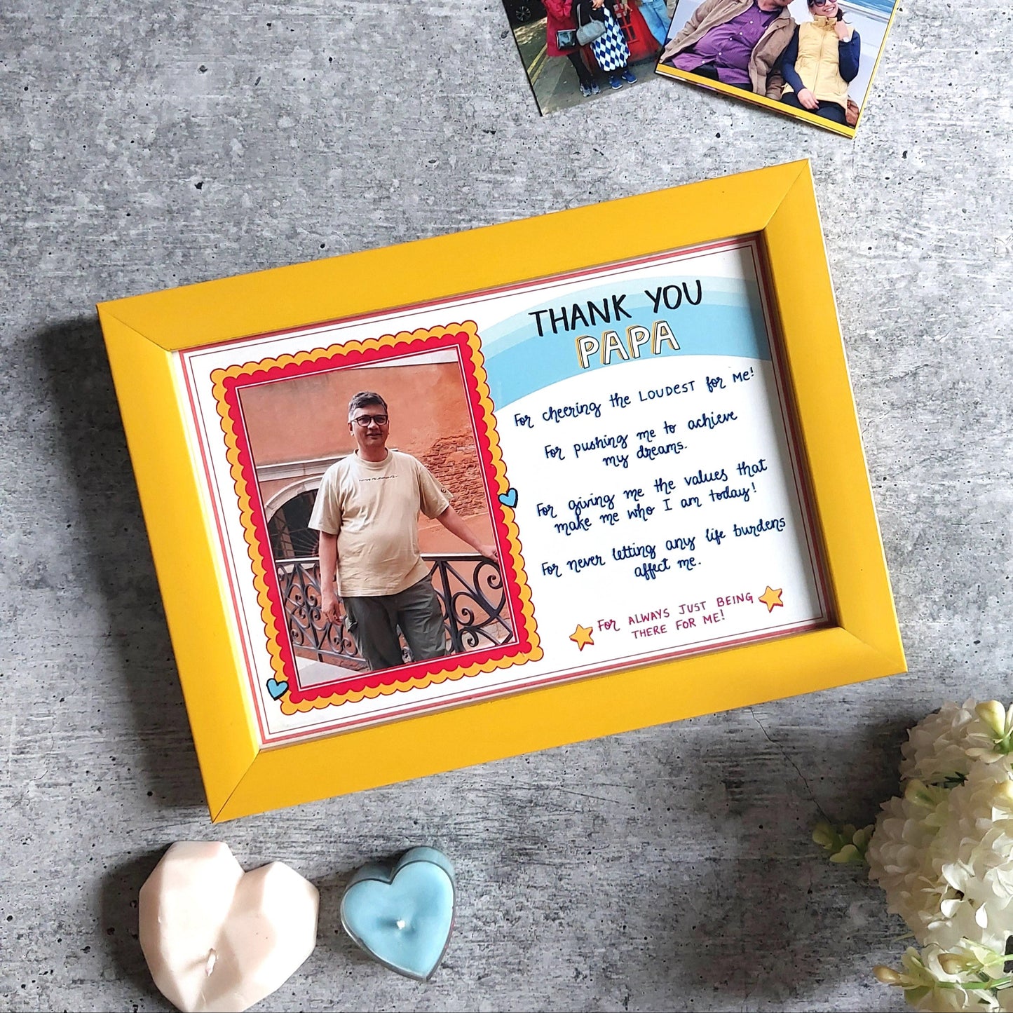 'Thank you, Papa' Personalised Frame - Gifts for Father