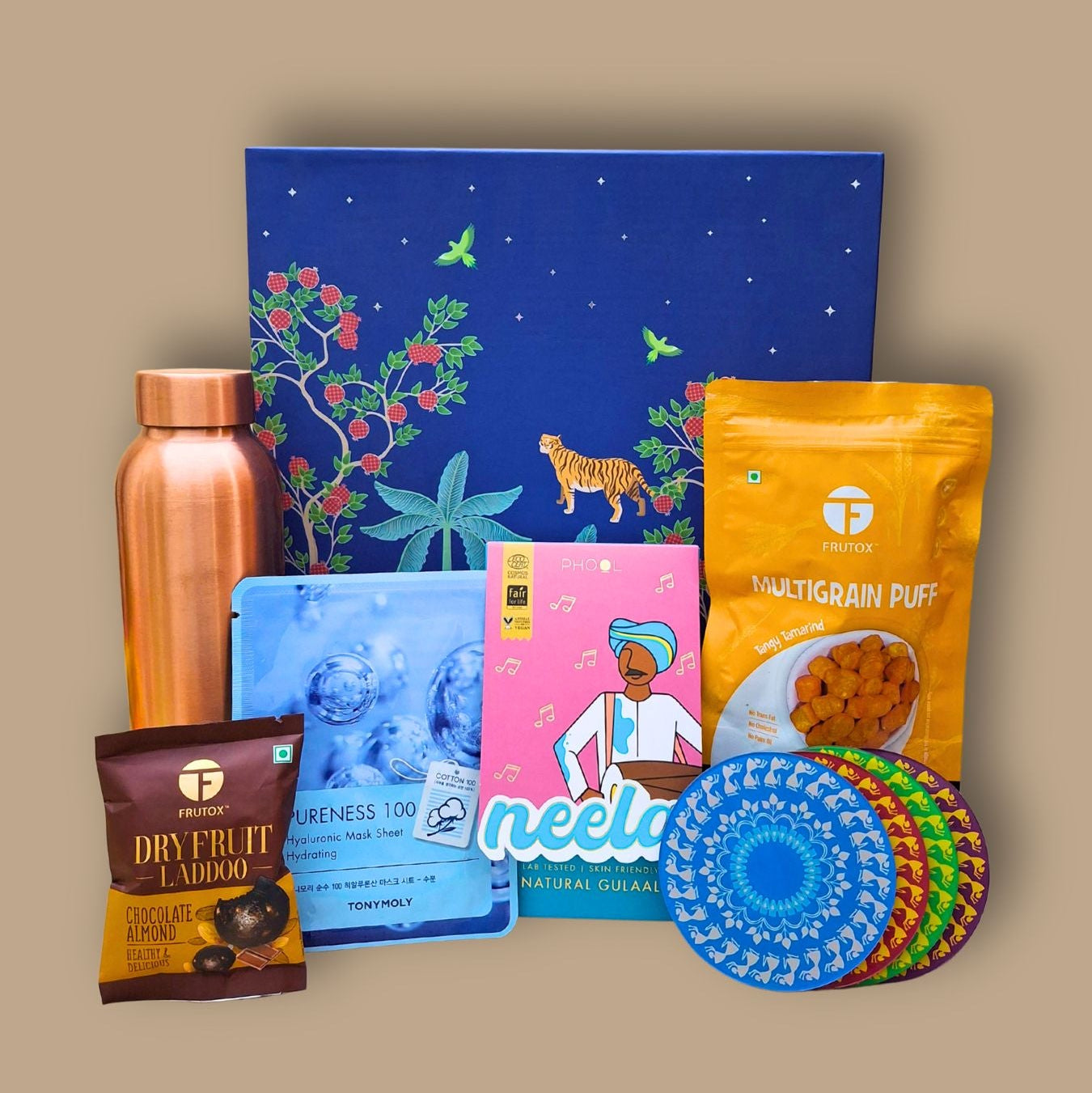 Blooming Blue Holi Hamper - Gift Hamper