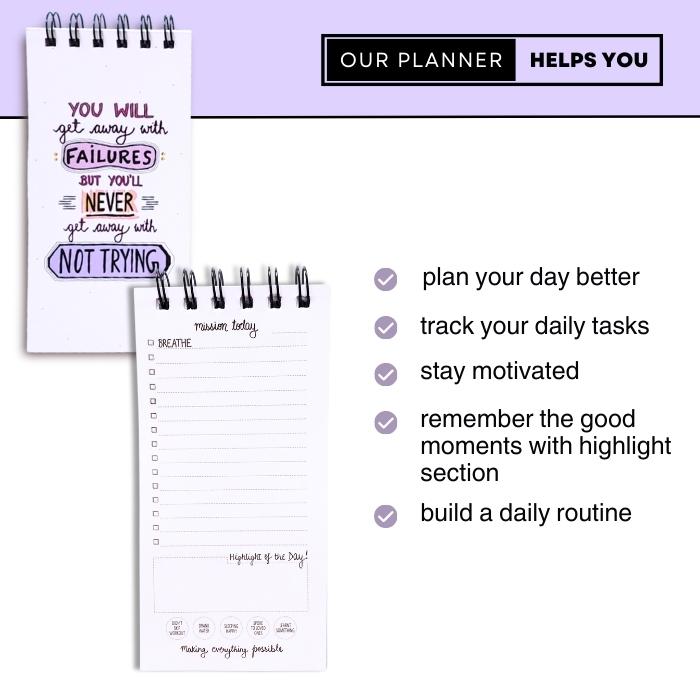 Its OKAY to Fail! - DAILY PLANNER