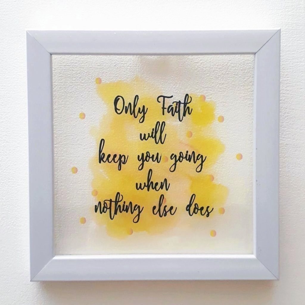 Faith, always! Floating Frame