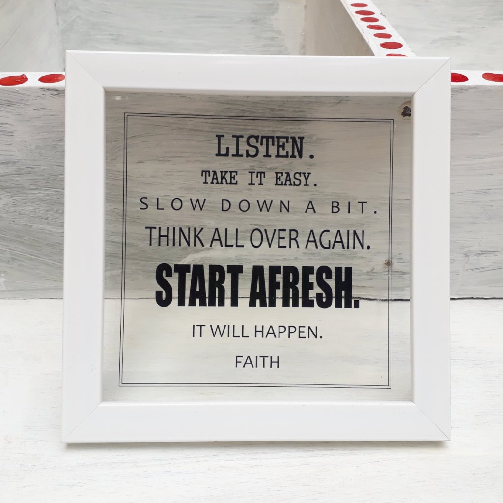Start Afresh - Floating Frame