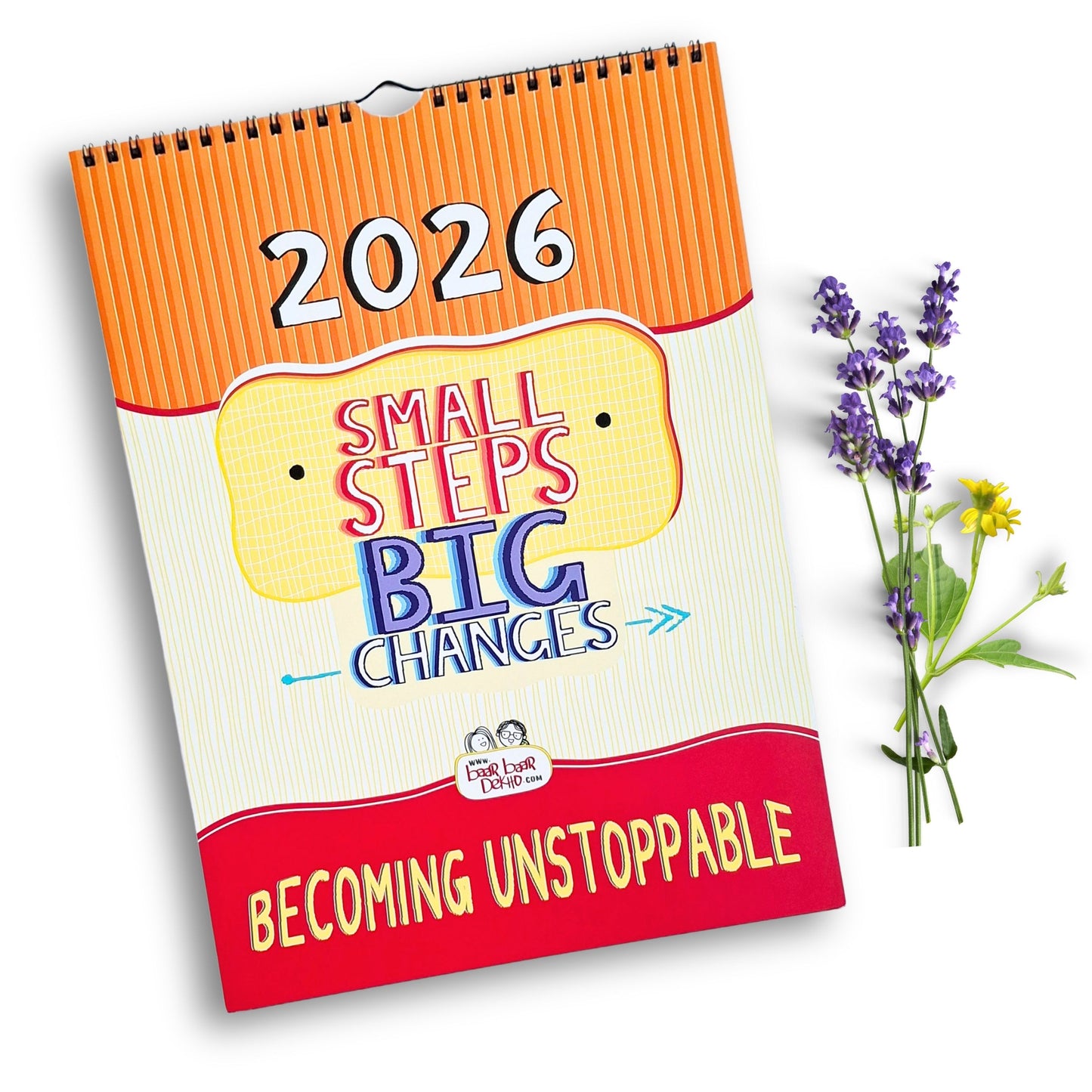 Small Steps, Big Changes - 2026 Wall Calendar with Launch Freebies