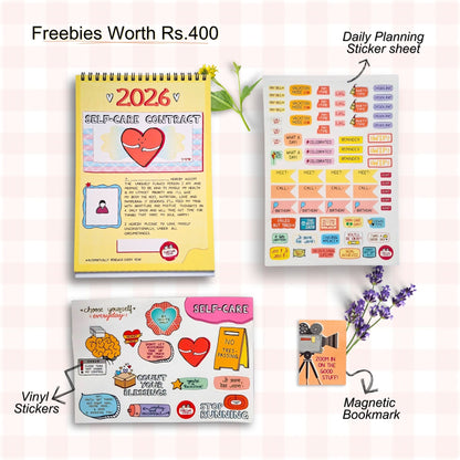 Self-care Contract - 2026 Calendar with Launch Freebies