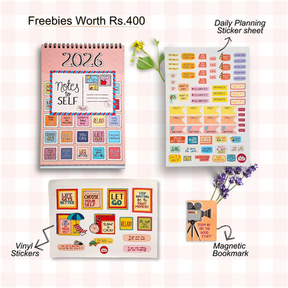 Notes to Self - 2026 Calendar with Launch Freebies