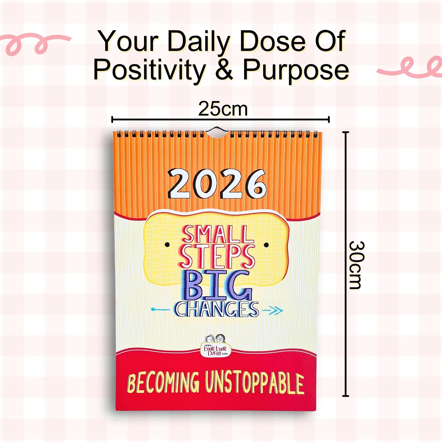 Small Steps, Big Changes - 2026 Wall Calendar with Launch Freebies