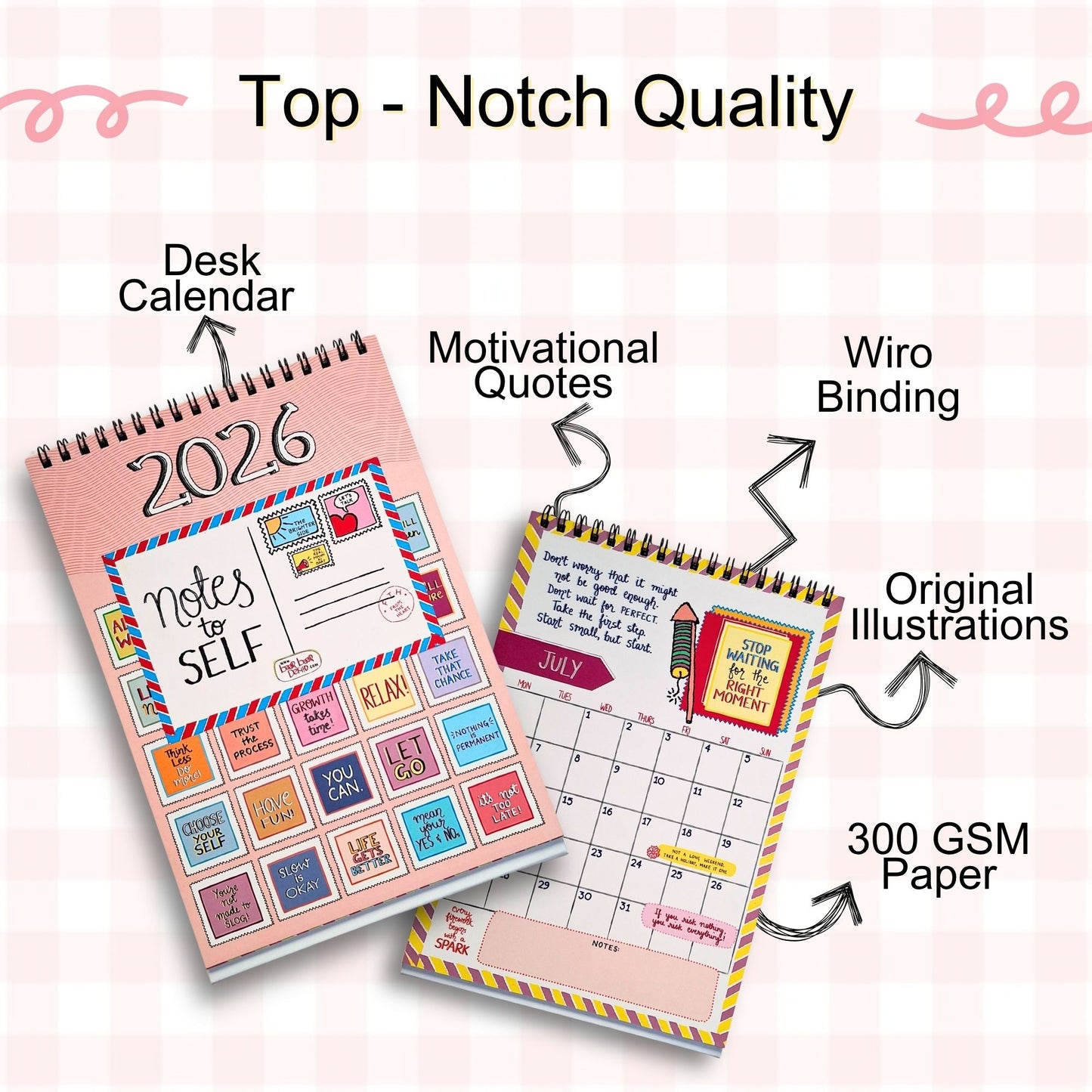 Notes to Self - 2026 Calendar with Launch Freebies