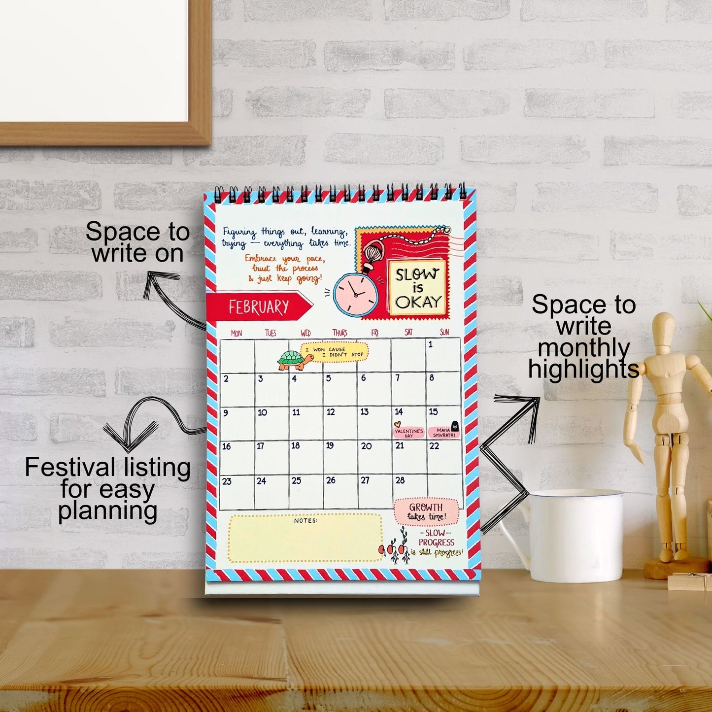 Notes to Self - 2026 Calendar with Launch Freebies
