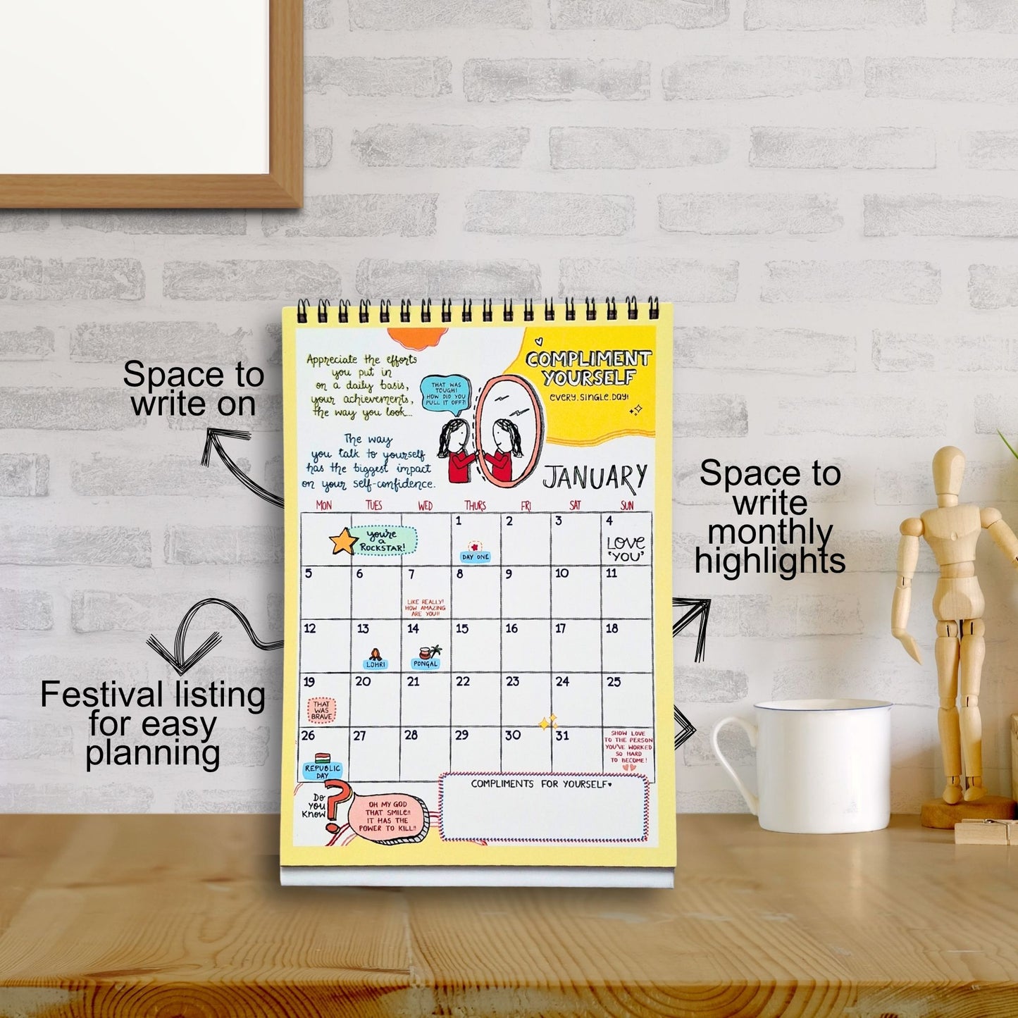 Self-care Contract - 2026 Calendar with Launch Freebies