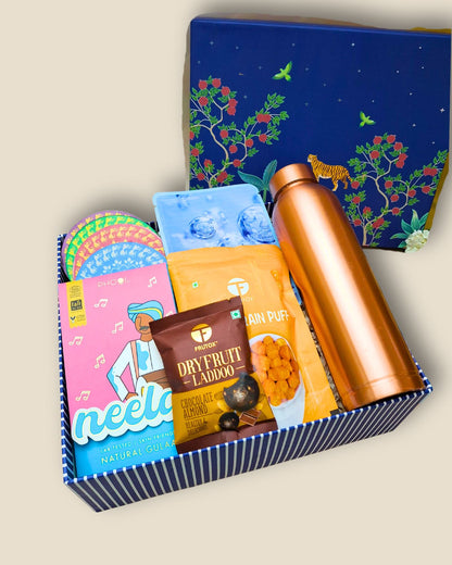 Blooming Blue Holi Hamper - Gift Hamper