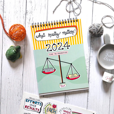 'What Really Matters' | 2024 Desk Calendar + LAUNCH FREEBIES