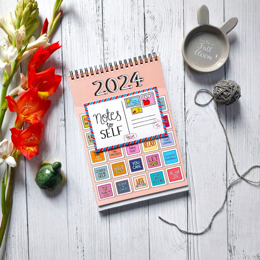 'Notes to Self' | 2024 Desk Calendar + LAUNCH FREEBIES!