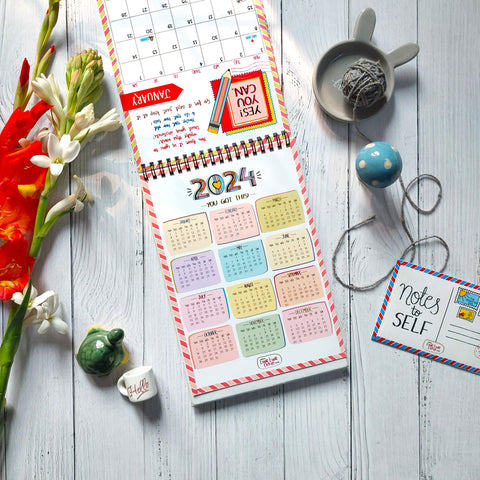 'Notes to Self' | 2024 Desk Calendar + LAUNCH FREEBIES!