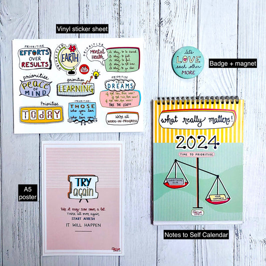 'What Really Matters' | 2024 Desk Calendar + LAUNCH FREEBIES