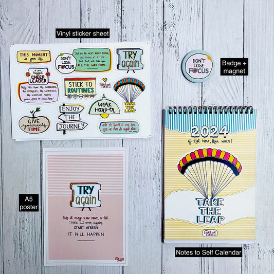'Take the LEAP!' | 2024 Desk Calendar + LAUNCH FREEBIES