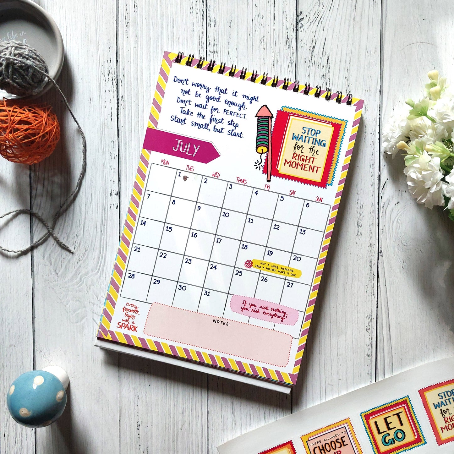 Notes to Self - 2025 Calendar with Launch Freebies