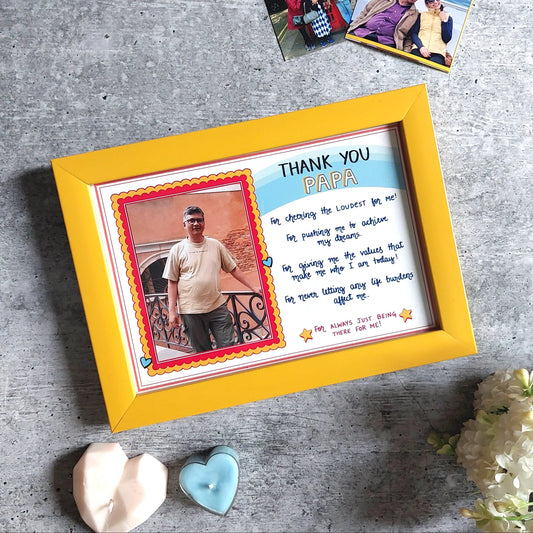 'Thank you, Papa' Personalised Frame - Gifts for Father