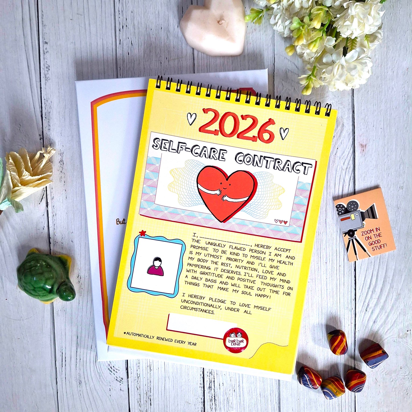 Self-care Contract - 2026 Calendar with Launch Freebies