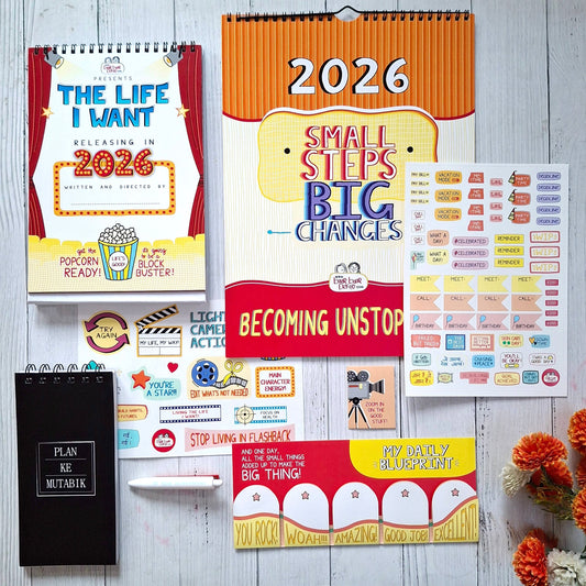 Combo - 2026 Wall & Desk Calendars with Planner with Launch Freebies