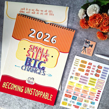 Small Steps, Big Changes - 2026 Wall Calendar with Launch Freebies