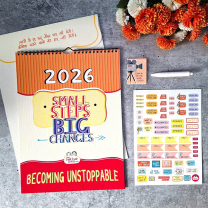 Small Steps, Big Changes - 2026 Wall Calendar with Launch Freebies