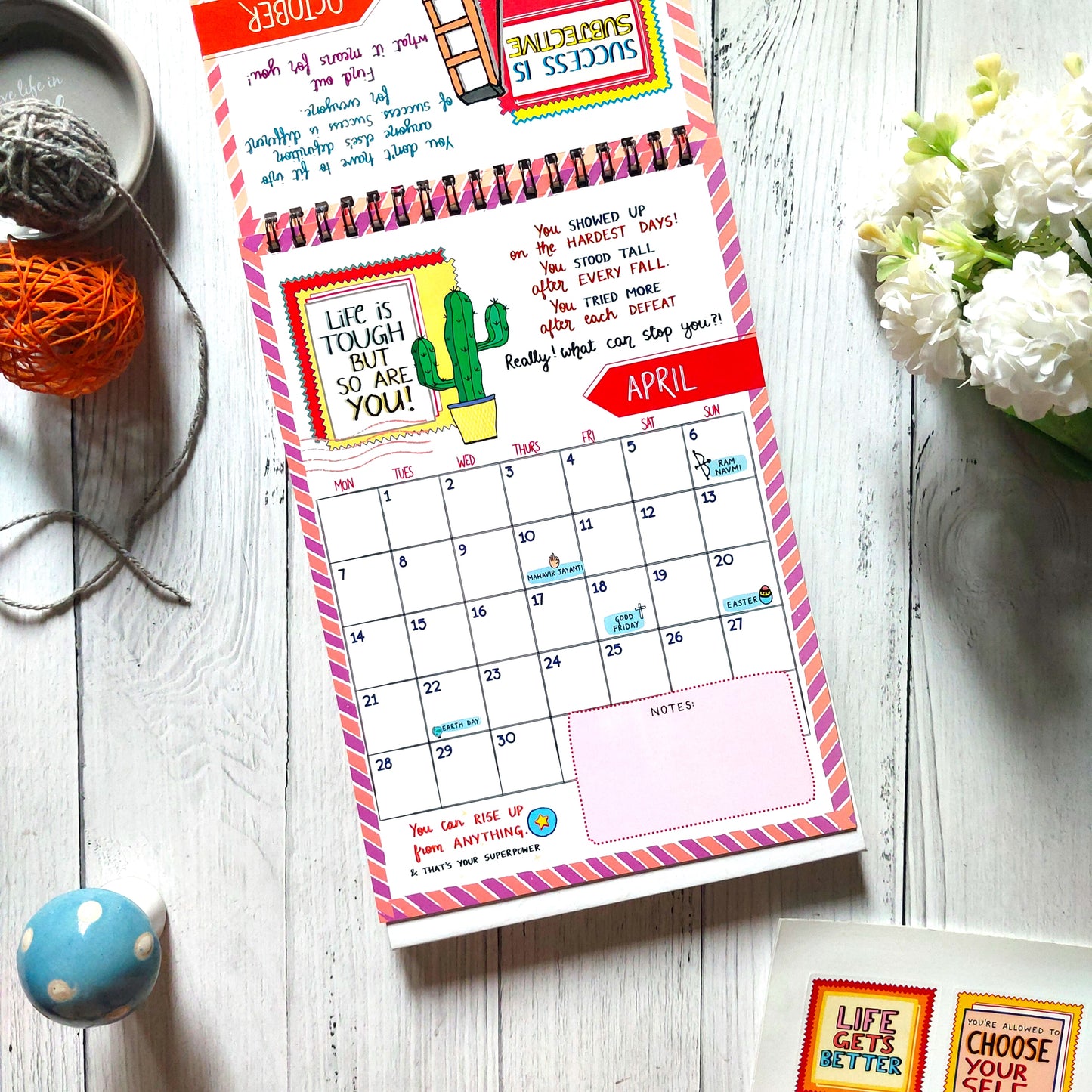 Notes to Self - 2025 Calendar with Launch Freebies