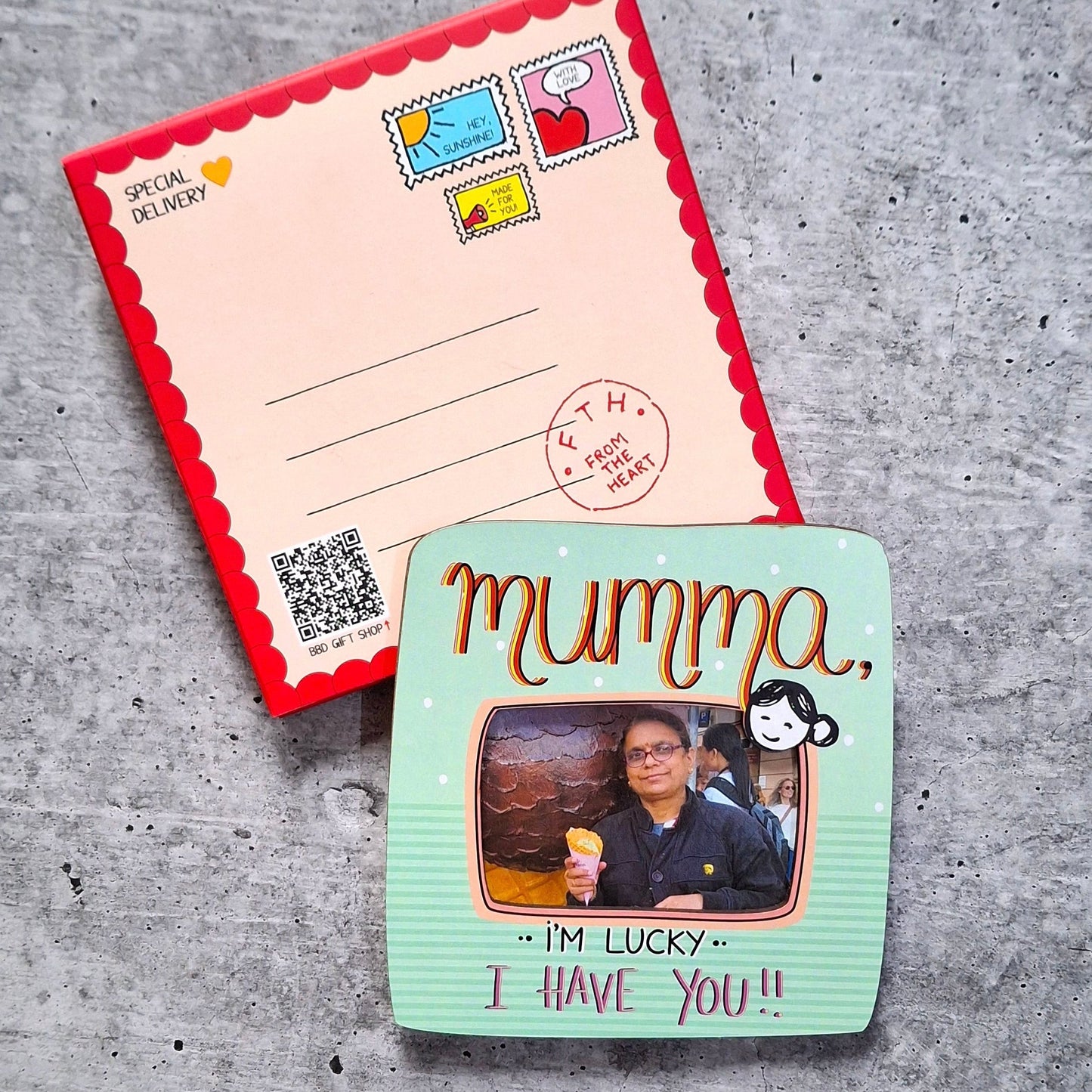 Super Power Pen and Mom Photo Magnet - Gift for Mother