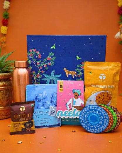 Blooming Blue Holi Hamper - Gift Hamper