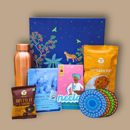 Blooming Blue Holi Hamper - Gift Hamper