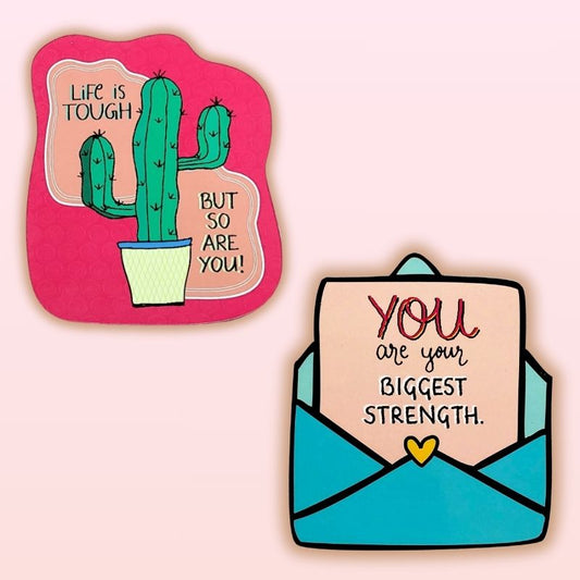 Combo of 2: You!, Life is Tough! Fridge Magnets