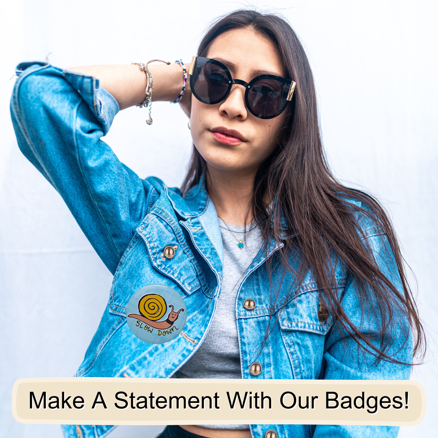 SLOW DOWN - Badge+Magnet Baar Baar Dekho