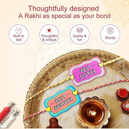Combo of 2: Brother, sister - Rakhi