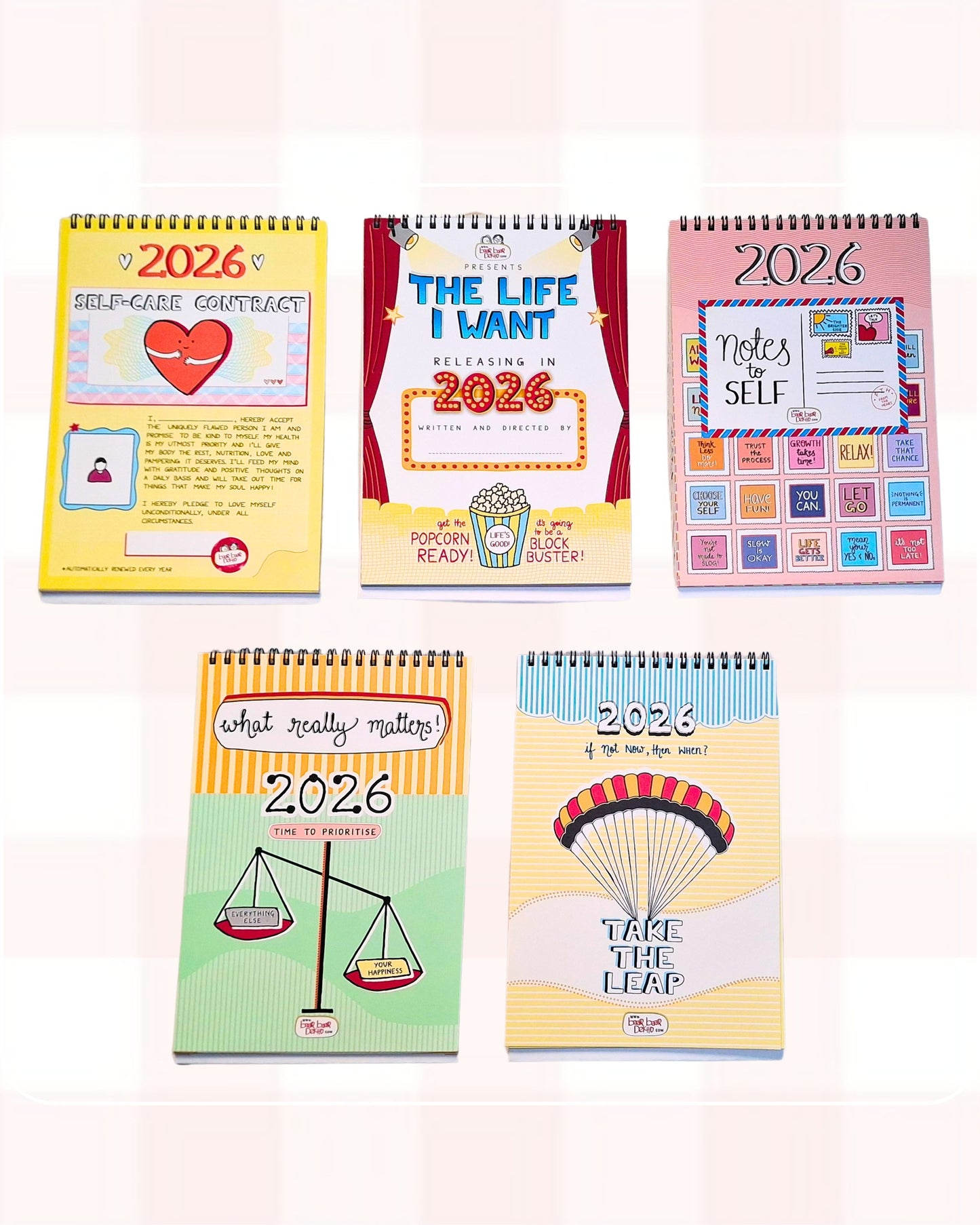 Combo - 2026 Wall & Desk Calendars with Planner with Launch Freebies