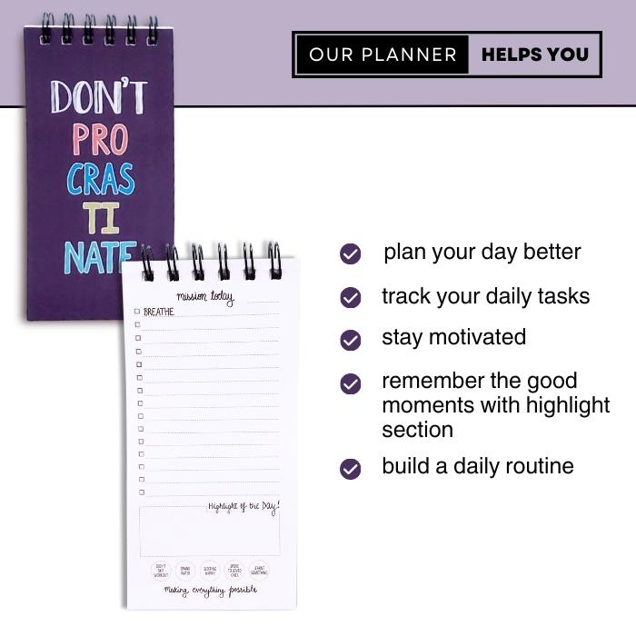 Don't Procrastinate - DAILY PLANNER