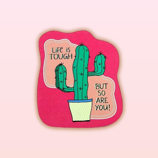 fridge magnet, cactus, life is tough, aesthetic , perfect