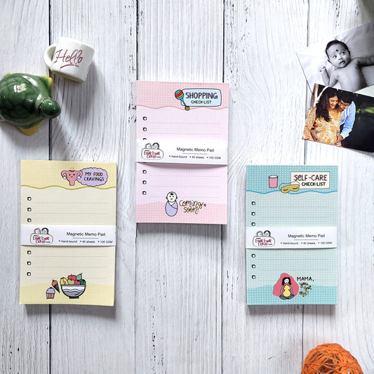 Magnetic Memo Pad - Pack of 3