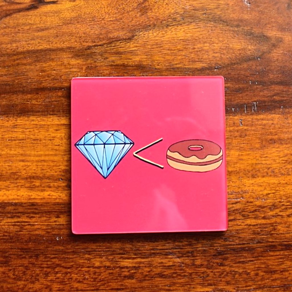 Diamond < Doughnut - Coaster