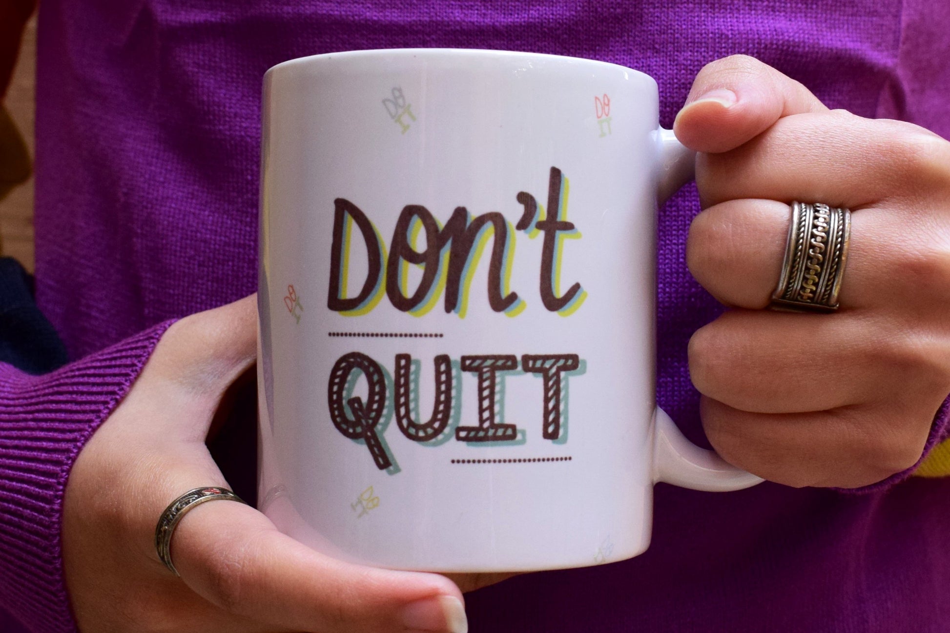 Don't QUIT! -  Mug
