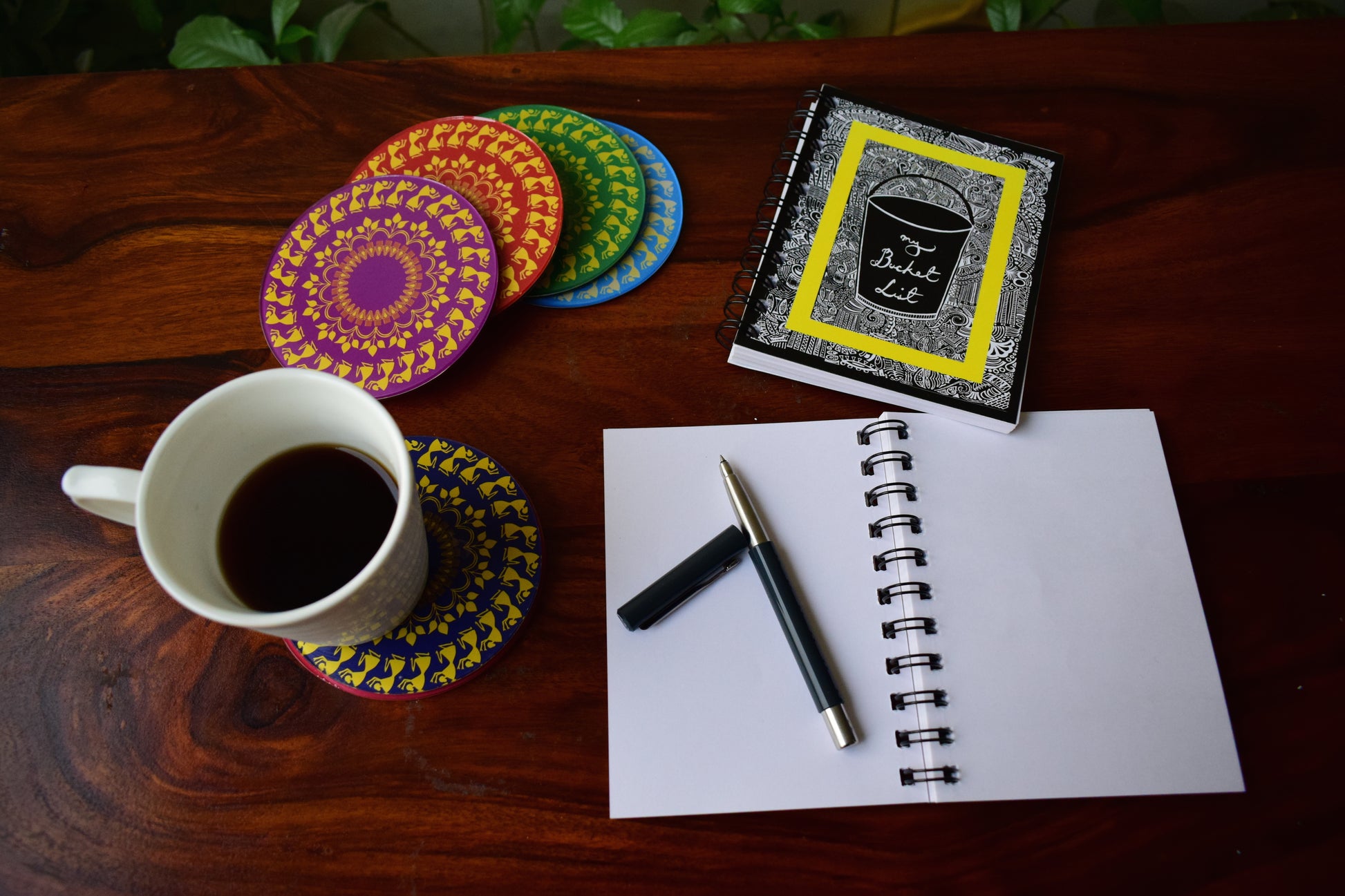The Colourful Warli - Coaster - Set of 6