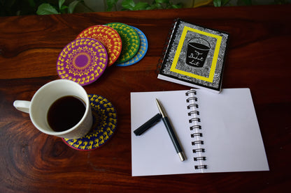 The Colourful Warli - Coaster - Set of 6